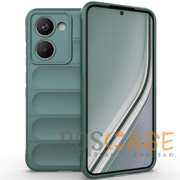 Фото Зеленый Flex Silicone | Противоударный чехол для Realme P3 Ultra 5G с защитой камеры и микрофиброй