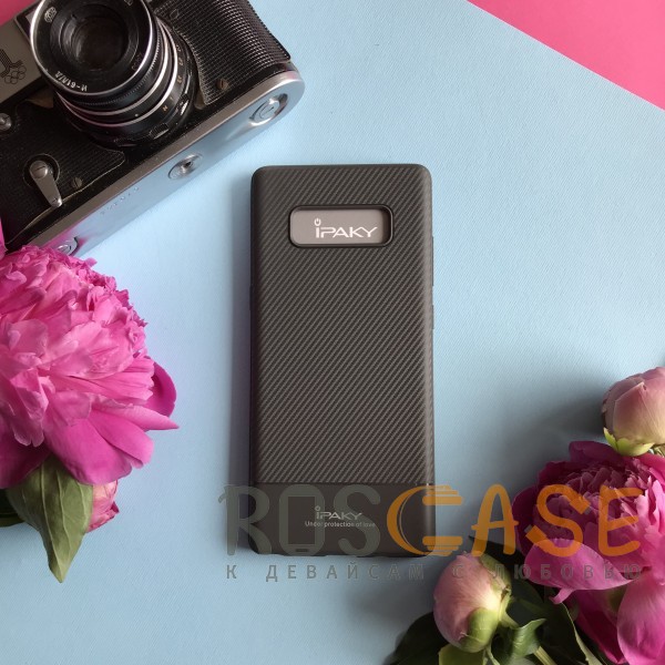 Фотография Серый iPaky Musy | Ультратонкий чехол для Samsung Galaxy Note 8 с карбоновым покрытием