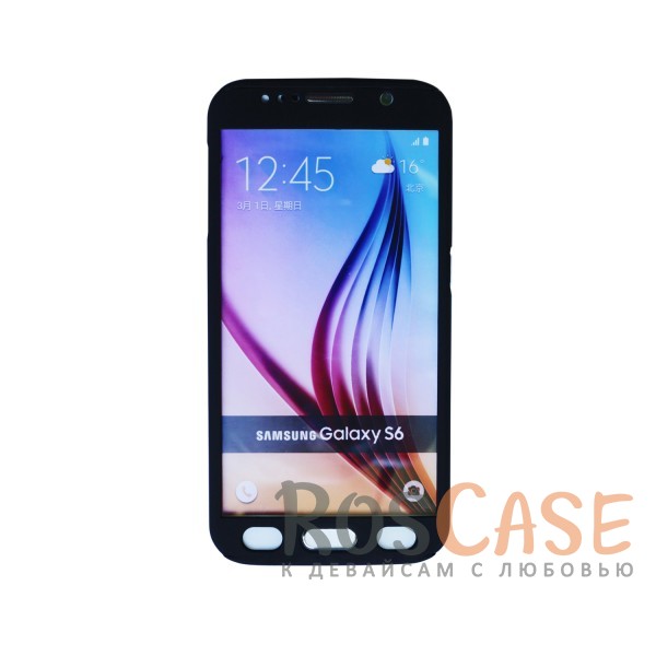 Фотография Черный Чехол 360 KMC Colorama для Samsung Galaxy S6 G920F/G920D Duos (+стекло)