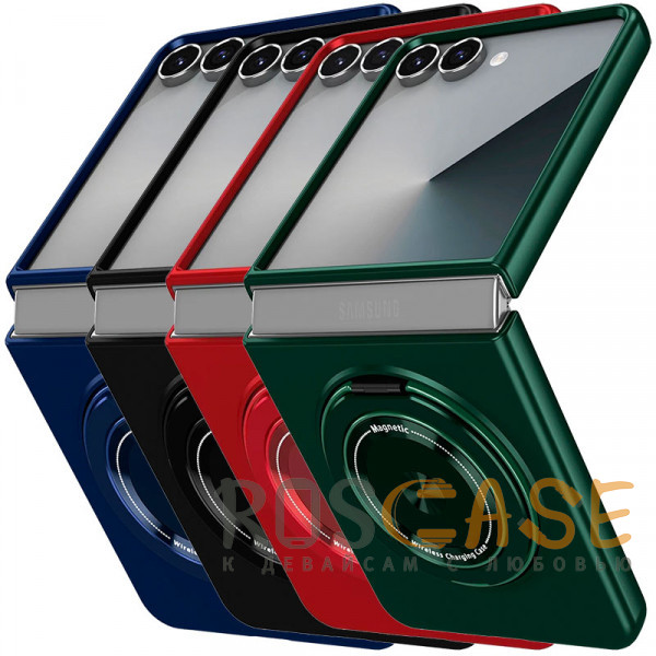 Фото Matte Shield Ring | Тонкий пластиковый чехол с кольцом Magsafe для Samsung Galaxy Z Flip 7