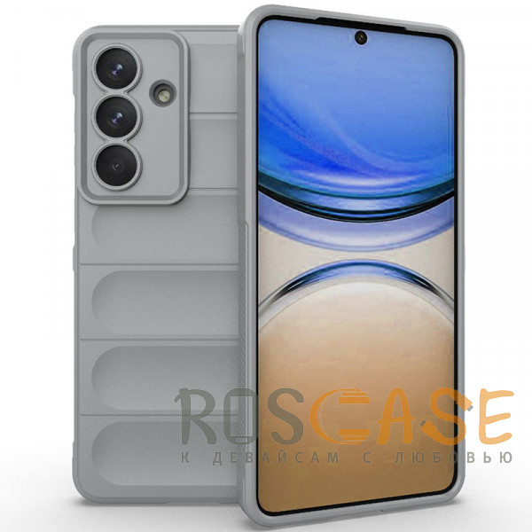 Фото Серый Flex Silicone | Противоударный чехол для Samsung Galaxy S26 Plus с защитой камеры и микрофиброй