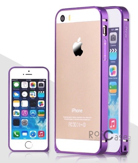 Фото Фиолетовый / Charming Purple Металлический бампер 8thdays Slim Guard Series для Apple iPhone 5/5S/SE