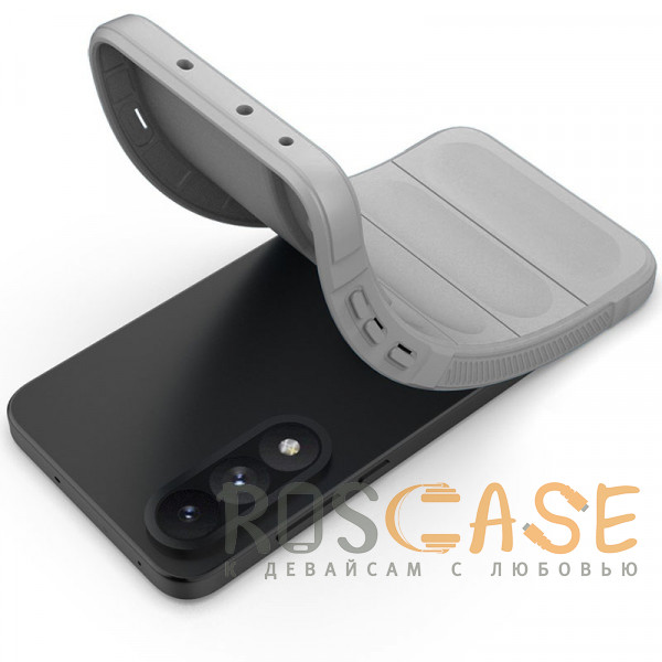 Фотография Серый Flex Silicone | Противоударный чехол для OnePlus Nord 5 5G / Ace 5 Ultra с защитой камеры и микрофиброй