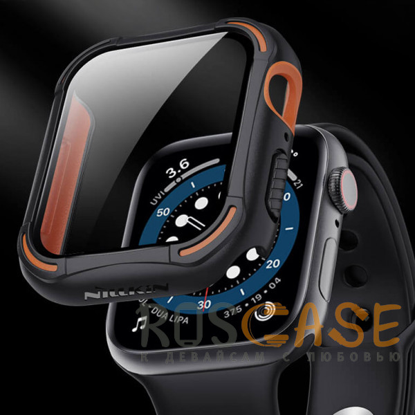 Изображение Черный Nillkin CrashBumper | Чехол со стеклом для часов Apple Watch 4 / 5 / 6 / SE  (40 мм)