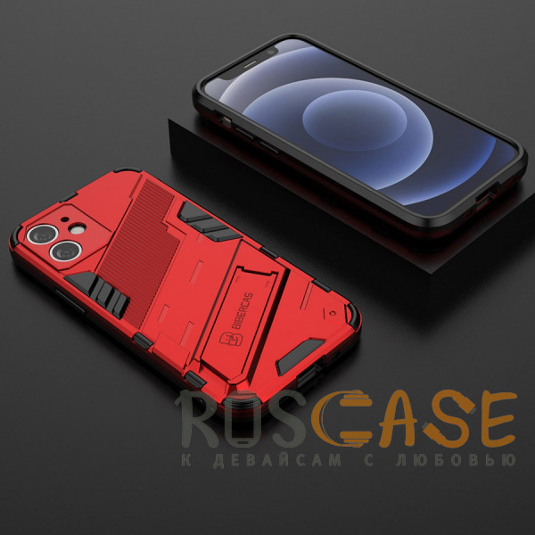 Изображение Красный Megatron | Противоударный чехол-подставка для iPhone 11 с защитой камеры