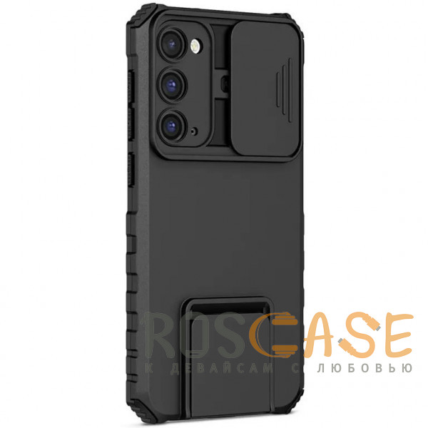 Изображение Черный CamShield Holder | Противоударный чехол-подставка для Samsung Galaxy S20 FE с защитой камеры