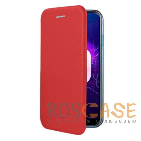 Фото Красный Open Color | Чехол-книжка для Samsung Galaxy J3 (2018) с функцией подставки и магнитом