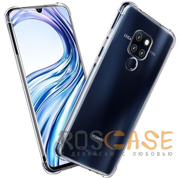 

King Kong Armor | Противоударный прозрачный чехол для Huawei Mate 20 с дополнительной защитой углов (Прозрачный)