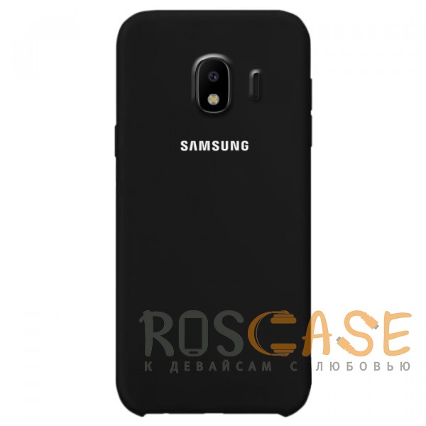 

Силиконовый чехол для Samsung J400F Galaxy J4 (2018) с покрытием soft touch (Черный / Black)