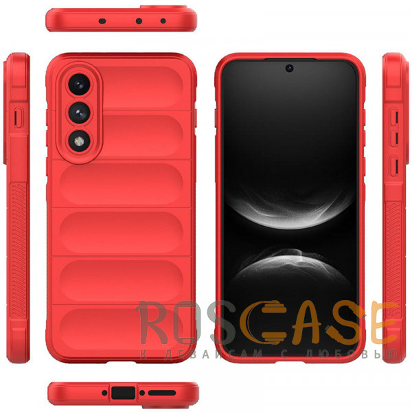 Фото Красный Flex Silicone | Противоударный чехол для OnePlus Nord 5 5G / Ace 5 Ultra с защитой камеры и микрофиброй