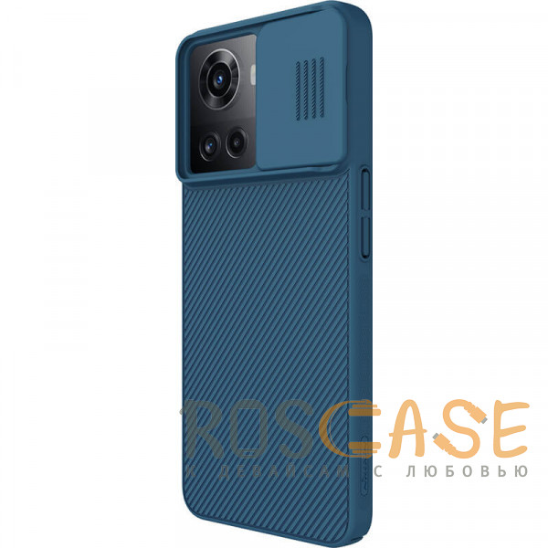 Изображение Синий Nillkin CamShield | Пластиковый чехол с защитой камеры для OnePlus 10R / Ace