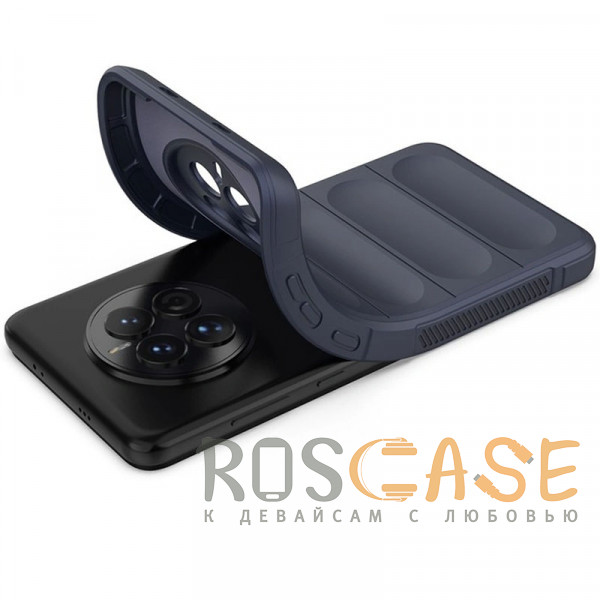 Фотография Темно-синий Flex Silicone | Противоударный чехол для Huawei Mate 50 / 50E с защитой камеры и микрофиброй