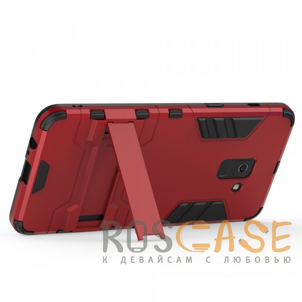 Изображение Красный / Dante Red Transformer | Противоударный чехол для Samsung A730 Galaxy A8 Plus (2018) с мощной защитой корпуса