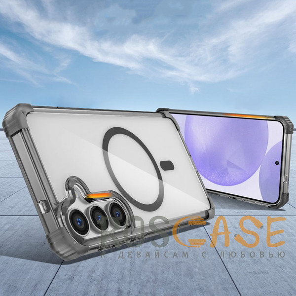 Фото Черный Nature Magnetic | Прозрачный противоударный чехол с поддержкой MagSafe для Samsung Galaxy S26 Plus