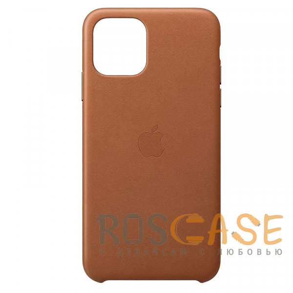 Фото Коричневый Чехол из экокожи Leather Case для iPhone 11 Pro