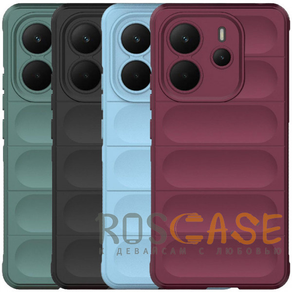 Фото Flex Silicone | Противоударный чехол для Xiaomi Redmi Note 14 4G с защитой камеры и микрофиброй