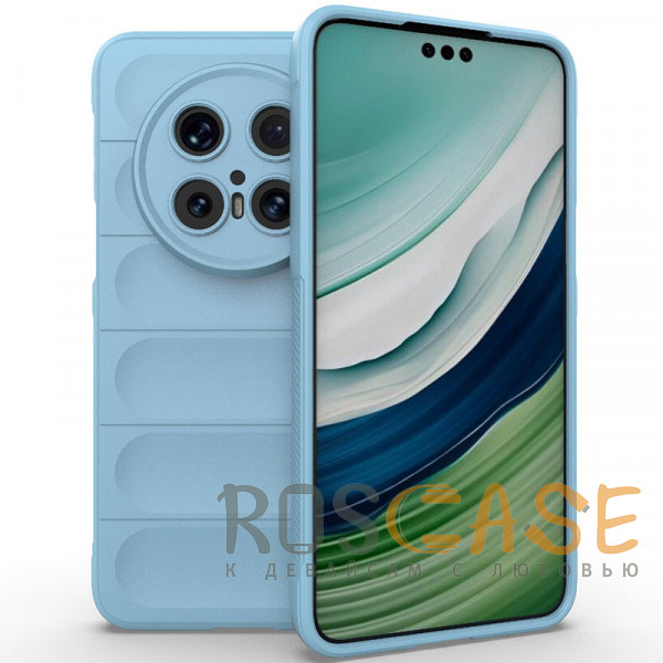 Фото Голубой Flex Silicone | Противоударный чехол для Huawei Mate 70 Pro / 70 Pro Plus с защитой камеры и микрофиброй