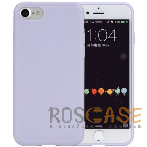 Фото Сиреневый / Light purple Rock Jello | Гибкий силиконовый чехол для iPhone 7/8/SE (2020)