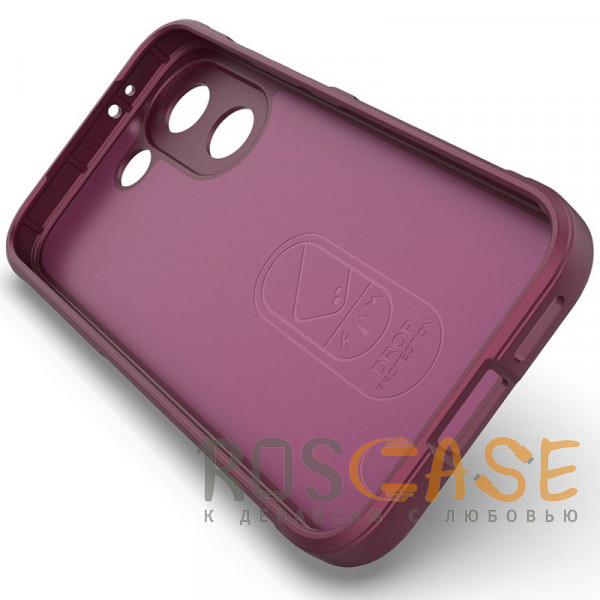 Изображение Бордовый Flex Silicone | Противоударный чехол для Poco X8 Pro / Xiaomi Turbo 5 с защитой камеры