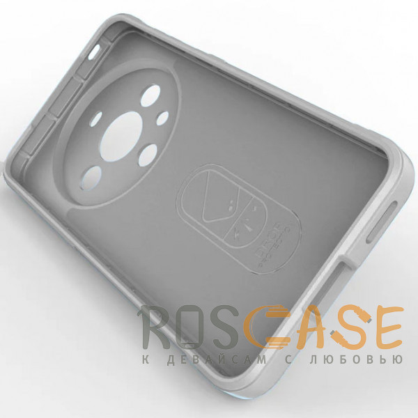 Изображение Серый Flex Silicone | Противоударный чехол для Huawei Mate 60 Pro с защитой камеры и микрофиброй