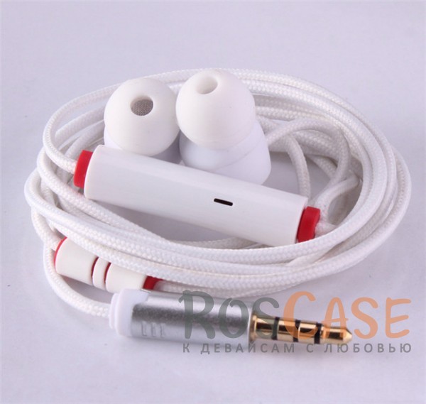 Фотография Белый Headset EF-E5 | Вакуумные наушники с микрофоном
