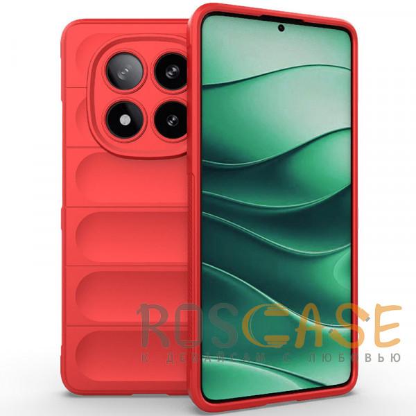 Фото Красный Flex Silicone | Противоударный чехол для Xiaomi Redmi Note 15 Pro Plus с защитой камеры и микрофиброй