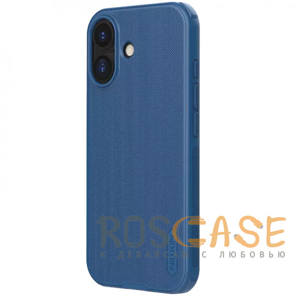 Фотография Синий Nillkin Super Frosted Shield Pro | Матовый чехол из пластика и ТПУ для iPhone 17