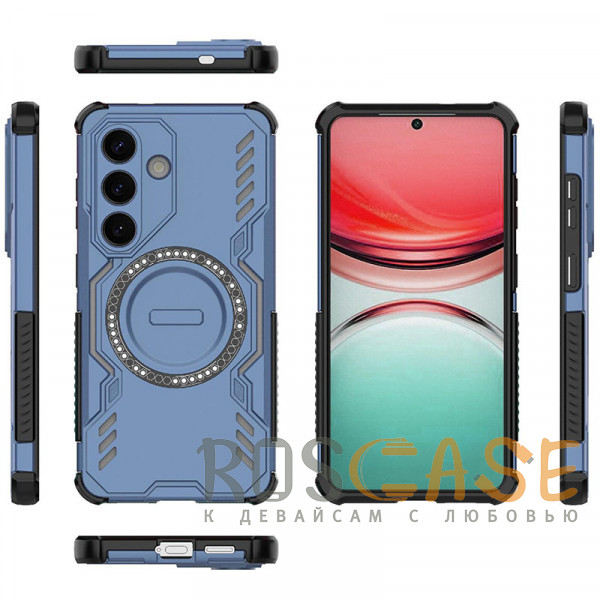 Фотография Синий Mirage MagSafe | Противоударный чехол с поддержкой MagSafe для Samsung Galaxy S26