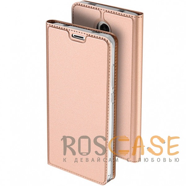 Фото Rose Gold Dux Ducis | Чехол-книжка для Xiaomi Redmi Note 4X / Note 4 (Snapdragon) с подставкой и карманом для визиток