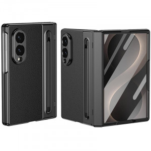 Чехол 3D с кожаной вставкой и стилусом  для Samsung Galaxy Z Fold 8