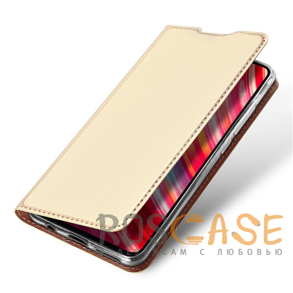 Фотография Золотой Чехол-книжка Dux Ducis с карманом для Xiaomi Redmi Note 8 Pro