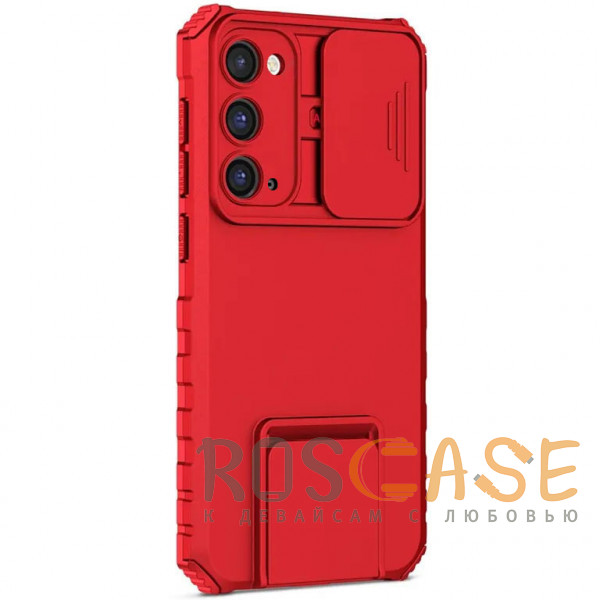 Изображение Красный CamShield Holder | Противоударный чехол-подставка для Samsung Galaxy S20 FE с защитой камеры