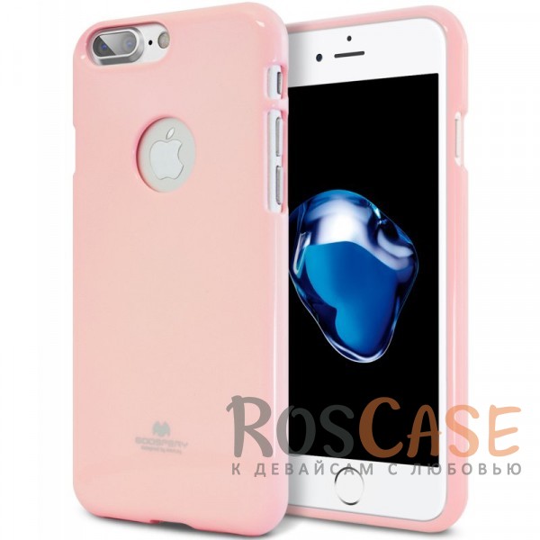 Фото Розовый Mercury Jelly Pearl Color | Яркий силиконовый чехол для для Apple iPhone 7 plus / 8 plus (5.5")