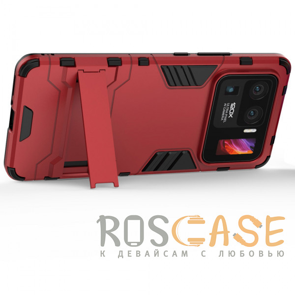 Изображение Красный Transformer | Противоударный чехол-подставка для Xiaomi Mi 11 Ultra с мощной защитой корпуса