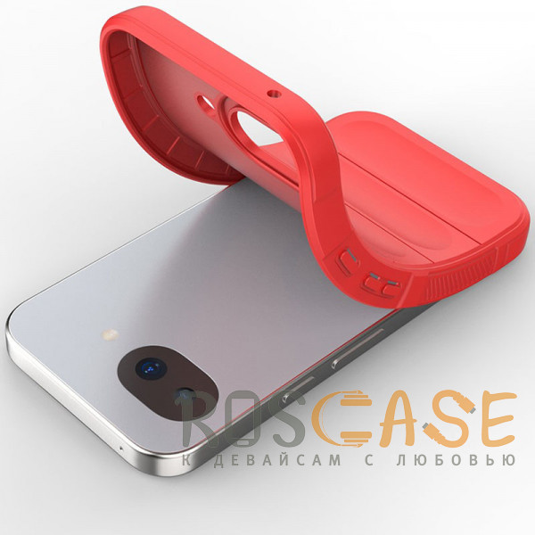 Фотография Красный Flex Silicone | Противоударный чехол для Google Pixel 10a с защитой камеры и микрофиброй