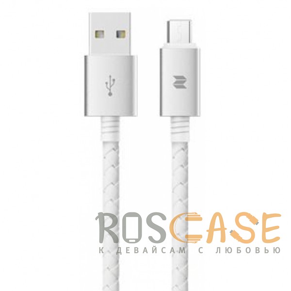 

ROCK Metal & leather | Кабель MicroUSB с металлическим штекером и кожаной оплеткой