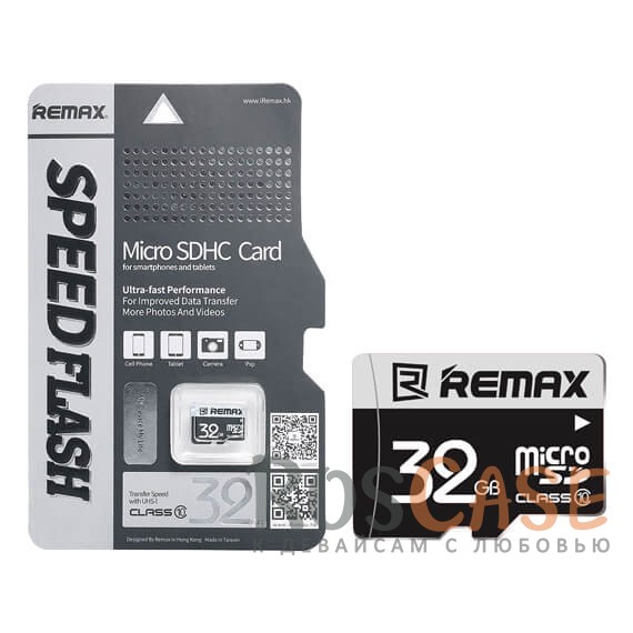 Изображение Черный Карта памяти Remax microSDHC 32 GB Card Class 10 +SD адаптер