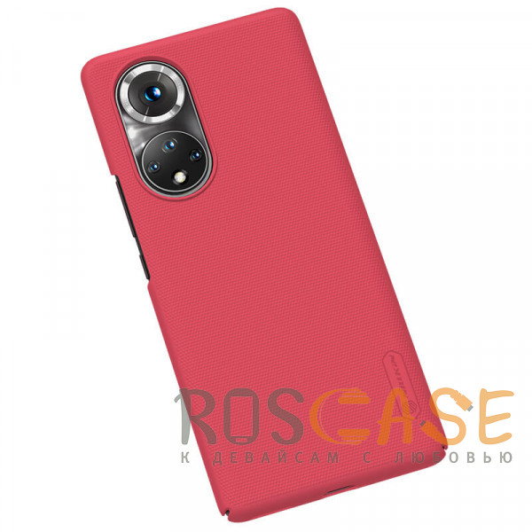 Изображение Красный Nillkin Super Frosted Shield | Матовый пластиковый чехол для Honor 50 Pro / Huawei Nova 9 Pro