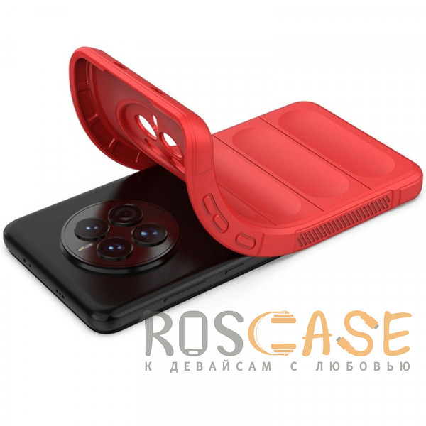 Фотография Красный Flex Silicone | Противоударный чехол для Huawei Mate 50 / 50E с защитой камеры и микрофиброй