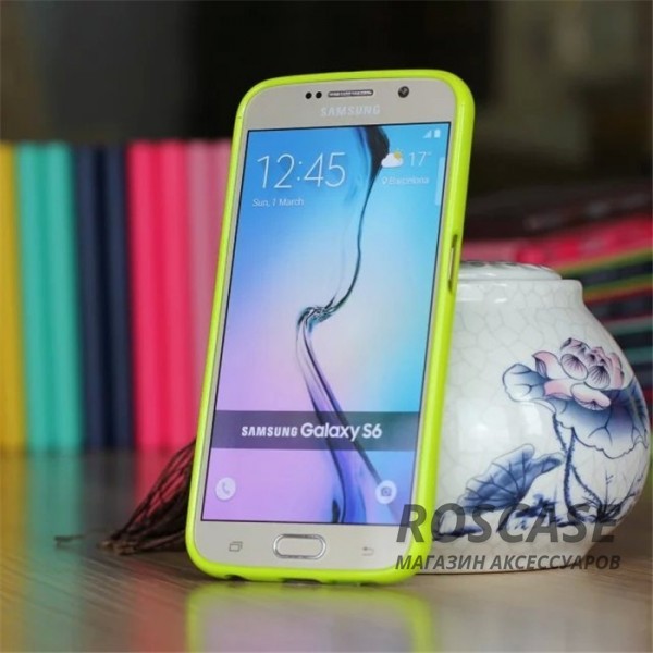 Фотография Зеленый Mercury Jelly Pearl Color | Яркий силиконовый чехол для для Samsung Galaxy S6 G920F/G920D Duos