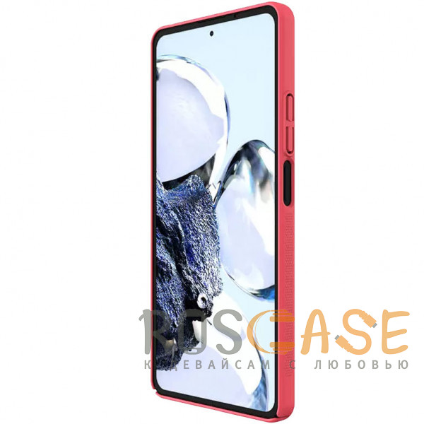 Изображение Красный Nillkin Super Frosted Shield | Матовый пластиковый чехол для Xiaomi Redmi Note 13 5G