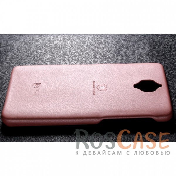 Изображение Розовый Тонкий чехол-накладка Lenuo из экокожи с защитными бортиками для OnePlus 3 / OnePlus 3T