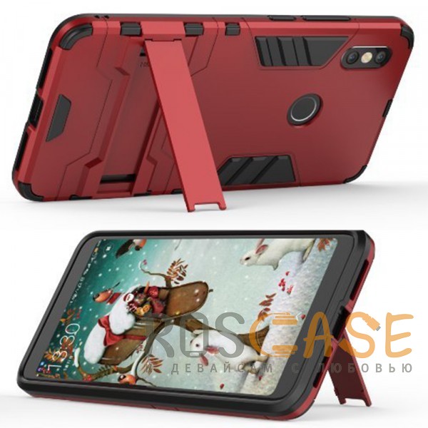 Фото Красный / Dante Red Transformer | Противоударный чехол для Xiaomi Redmi S2 с мощной защитой корпуса