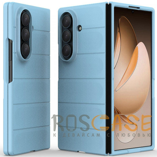 Фото Голубой Flex Matte | Пластиковый чехол с Soft Touch покрытием для Samsung Galaxy Z Fold 7