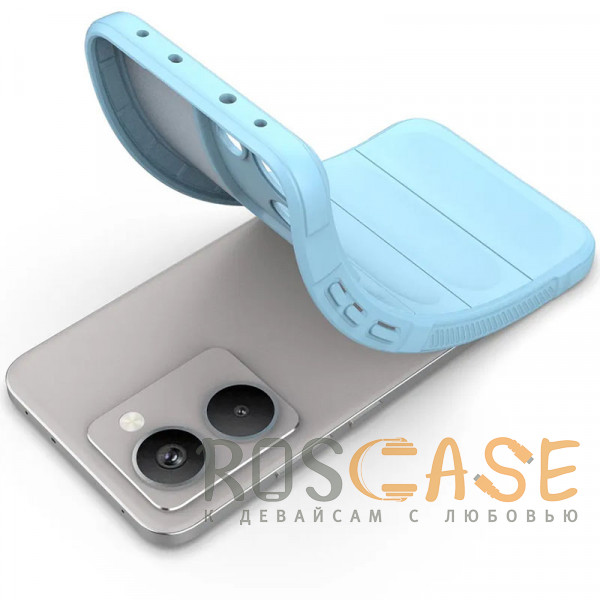 Фотография Голубой Flex Silicone | Противоударный чехол для Realme P3 Ultra 5G с защитой камеры и микрофиброй