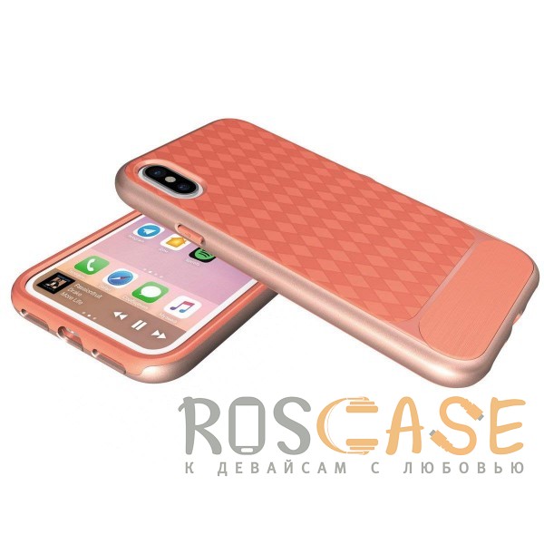 Фотография Коралловый / Rose Gold HWcase | Противоударный чехол для iPhone X / XS с усиленными бортами