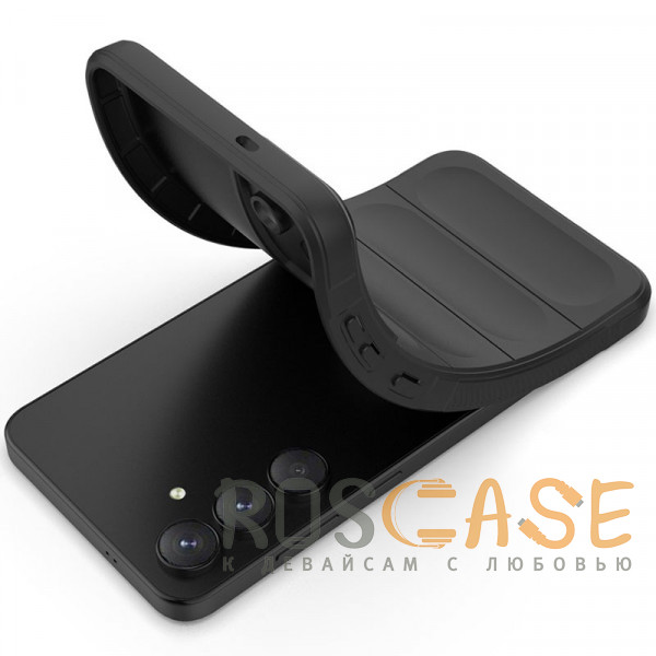 Фотография Черный Flex Silicone | Противоударный чехол для Samsung Galaxy S25 FE с защитой камеры и микрофиброй