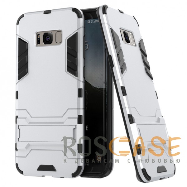 Фото Серебряный / Satin Silver Transformer | Противоударный чехол для Samsung G955 Galaxy S8 Plus с мощной защитой корпуса