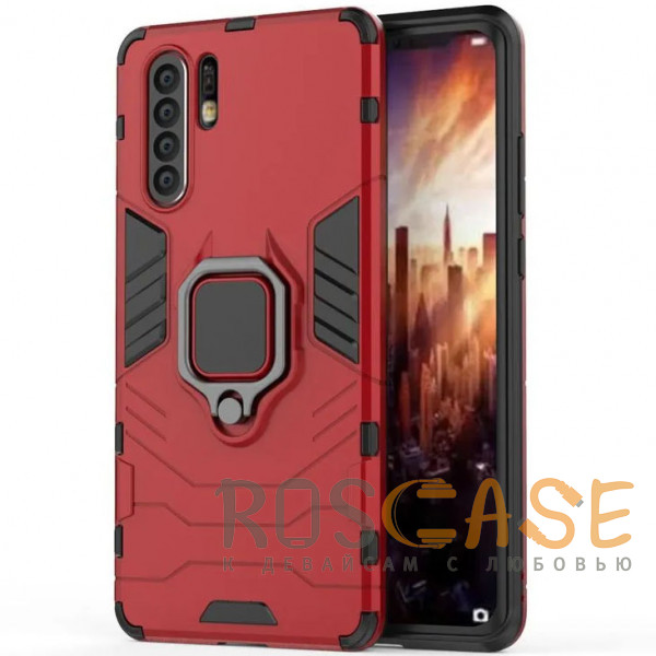 Фото Красный / Dante Red Transformer Ring | Противоударный чехол под магнитный держатель для Huawei P30 Pro