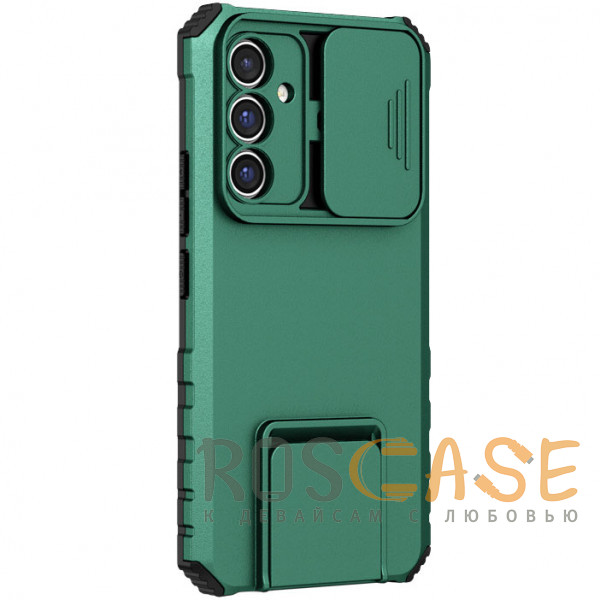 Изображение Зеленый CamShield Holder | Противоударный чехол-подставка для Samsung Galaxy S23 FE с защитой камеры